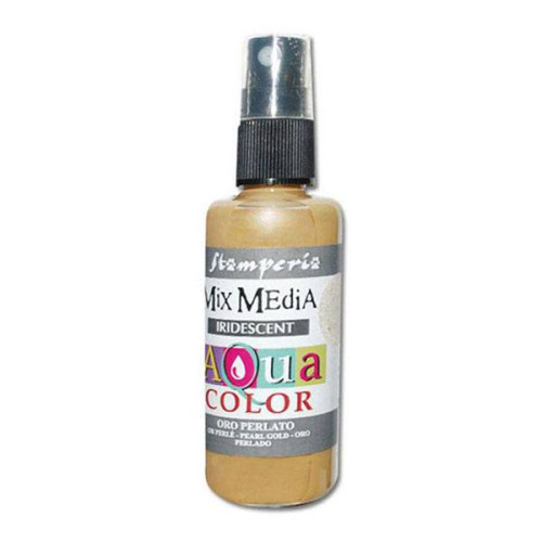 STAMPERIA AQUA COLOR 60 ML - IRIDESCENT PEARL GOLD KAQ021