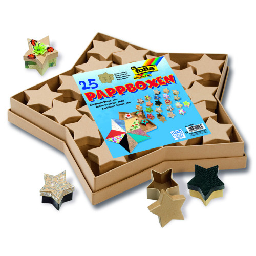 FOLIA CARDBOARD CRAFT BOX STAR LARGE