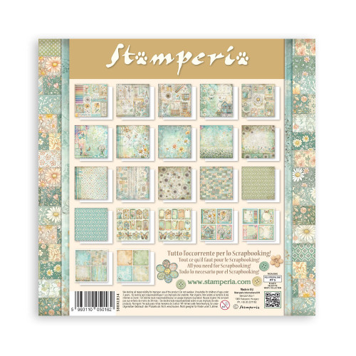 STAMPERIA DAISY ART BLOCK 30.5/30.5 CM - SBBXLB34