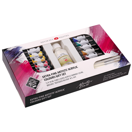 MASTER CLASS GIFT SET ACRYLIC PAINTS 12 COLORS X 18 ML