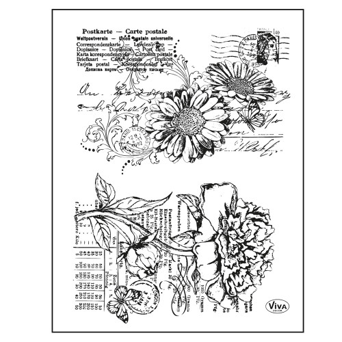 VIVA DECOR СИЛИКОНОВИ ПЕЧАТИ - GERBERA & PEONY