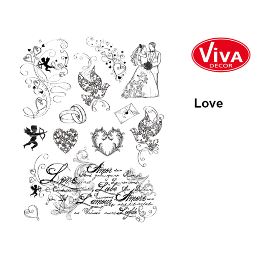 VIVA DECOR SILICONE STAMPS - LOVE