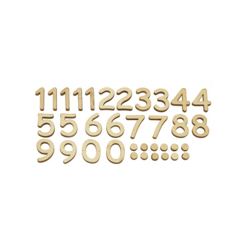STAMPERIA WOODEN CLASSIC NUMBERS 35 PCS, H: 2.5CM., KLS47S