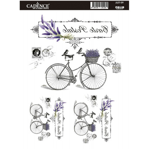 CADENCE TRANSFER DECORATION FOR TEXTILES 21X30CM - JLFT-09