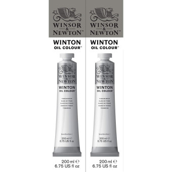 W&N OIL PAINT WINTON 2 X 200 ML - WHITE TITANIUM 1490689