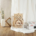 ROBOTIME 3D ДЪРВЕН ПЪЗЕЛ OWL CLOCK 161 ЧАСТИ LK503
