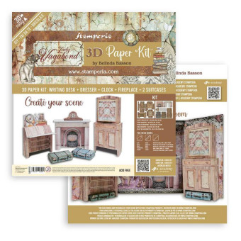 STAMPERIA POP UP KIT 3D CARD - SBPOP08