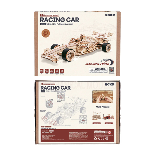 ROBOTIME 3D ДЪРВЕН ПЪЗЕЛ RACING CAR 246 ЧАСТИ LK505