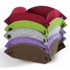 FOLIA DECORATIVE FELT BASKET ASSORTED 11.5/11.5 CM. 5 PCS.
