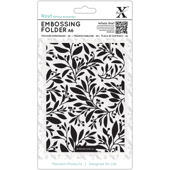 DOCRAFTS EMBOSSING FOLDER A6 - FESTIVE FLORALS XCU 515921