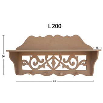 NEWART MDF HANGER 68/15/36 - L 200