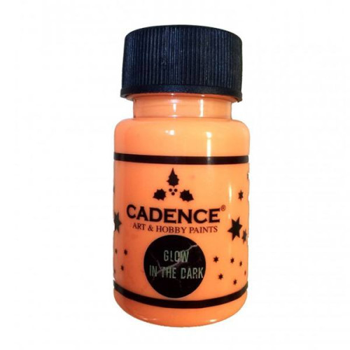CADENCE АКРИЛНА БОЯ СВЕТЕЩА НА ТЪМНО 50 МЛ. - ORANGE 580