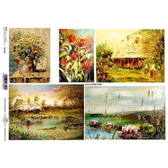 ITD COLLECTION DECOUPAGE RICE PAPER A4 - R1212