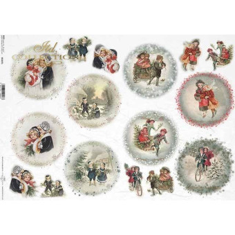 ITD COLLECTION DECOUPAGE RICE PAPER A3 - R0347L