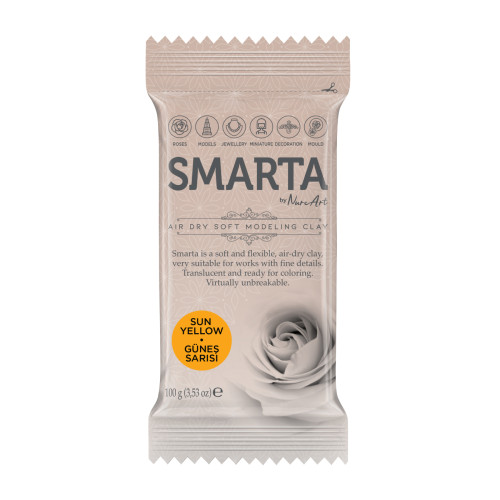 SMARTA САМОСЪХНЕЩА ПОЛИМЕРНА ГЛИНА 100 ГР - SUN YELLOW 18