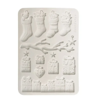 STAMPERIA CLASSIC CHRISTMAS SILICONE MOLD KACMA620