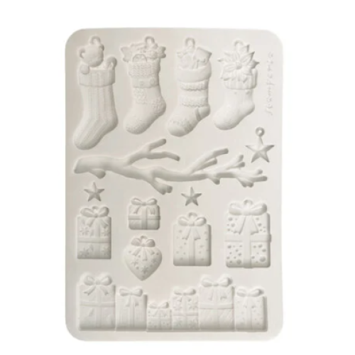 STAMPERIA CLASSIC CHRISTMAS SILICONE MOLD KACMA620
