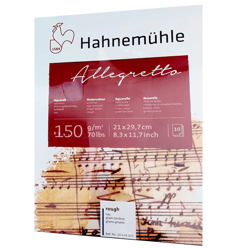 HAHNEMUHLE СКИЦНИК ALLEGRETTO 150ГР, 29,7/21CM, 10Л.