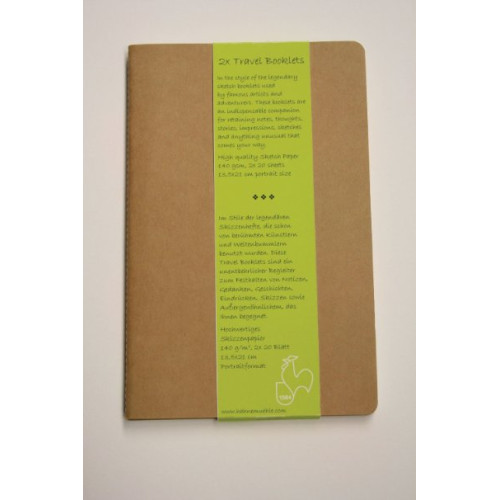 HAHNEMUHLE SKETCHBOOK TRAVEL BOOKLETS 140 G/M² 9/14 CM