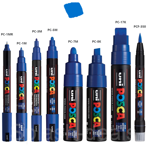 POSCA АКРИЛЕН МАРКЕР PC-1M, 0,7 MM - BLUE
