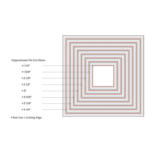 SIZZIX FRAMELITS ЩАНЦИ ЗА ИЗРЯЗВАНЕ - SQUARES