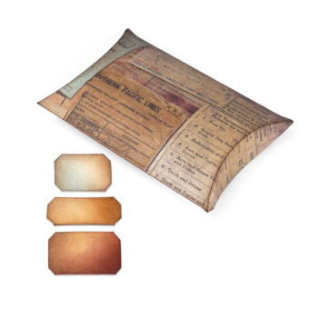 SIZZIX BIGZ ЩАНЦИ ЗА ИЗРЯЗВАНЕ - PILLOW BOX W/LABELS