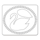 SIZZIX SIZZLITS DIES - SWAN & LEAFY FRAME