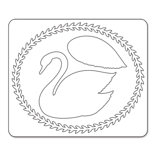 SIZZIX SIZZLITS DIES - SWAN & LEAFY FRAME