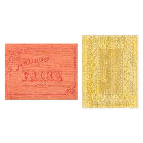SIZZIX ПАПКИ ЗА РЕЛЕФ - ANTIQUE FAIRE & LACE SET