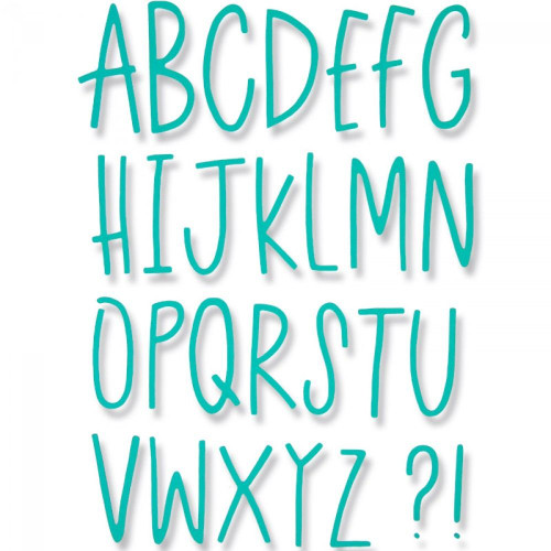 SIZZIX THINLITS DIES FOR CUTTING - DELICATE LETTERS