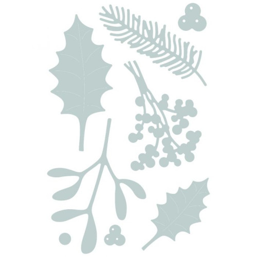SIZZIX THINLITS ЩАНЦИ ЗА ИЗРЯЗВАНЕ - WINTER FOLIAGE
