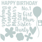 SIZZIX THINLITS DIES FOR CUTTING - FEMALE OCCASIONS