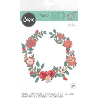SIZZIX THINLITS ЩАНЦИ ЗА ИЗРЯЗВАНЕ - WEDDING WREATH