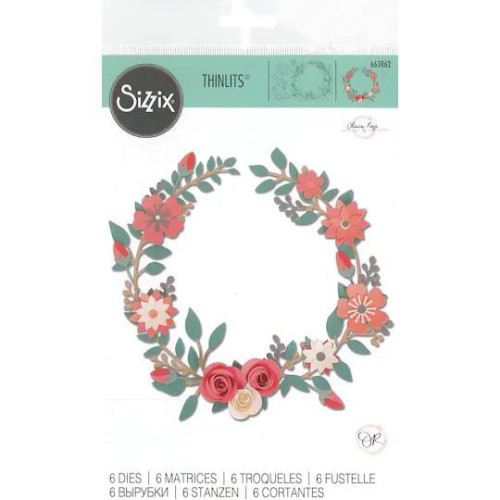 SIZZIX THINLITS ЩАНЦИ ЗА ИЗРЯЗВАНЕ - WEDDING WREATH