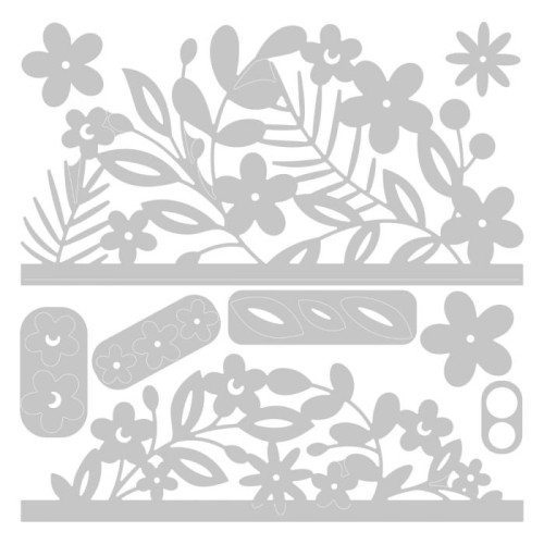 SIZZIX THINLITS DIES FOR CUTTING - FLORAL EDGES #2