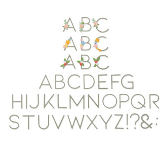 SIZZIX THINLITS ЩАНЦИ ЗА ИЗРЯЗВАНЕ - DECORATIVE TYPE