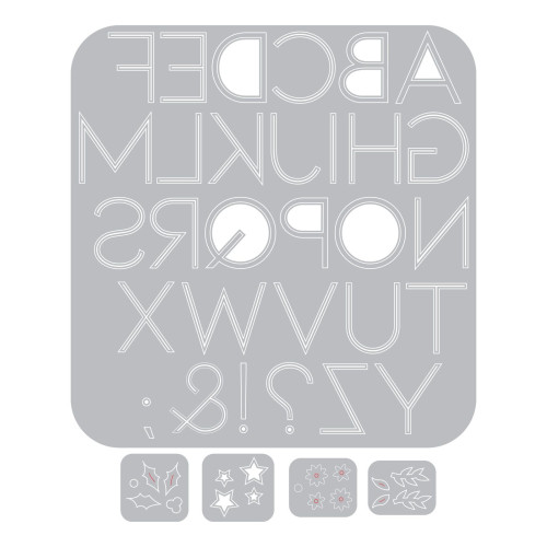 SIZZIX THINLITS ЩАНЦИ ЗА ИЗРЯЗВАНЕ - DECORATIVE TYPE