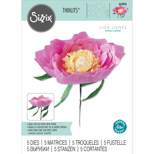 SIZZIX THINLITS ЩАНЦИ ЗА ИЗРЯЗВАНЕ - WILD PEONY