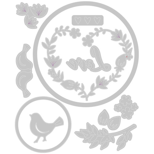 SIZZIX THINLITS ЩАНЦИ ЗА ИЗРЯЗВАНЕ - MINI LOVE BIRDS