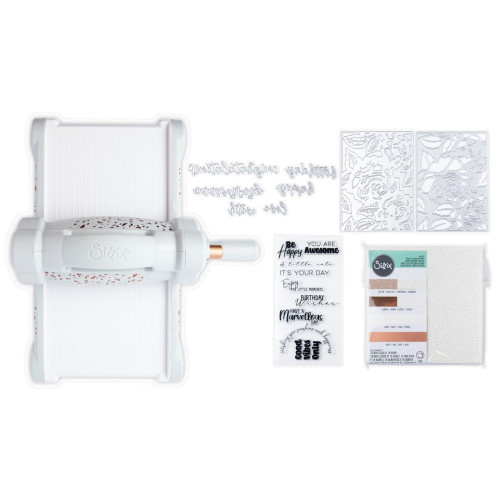 SIZZIX BIG SHOT STARTER KIT LIMITED EDITION GRAY & ROSE GOLD