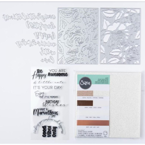 SIZZIX BIG SHOT STARTER KIT LIMITED EDITION GRAY & ROSE GOLD