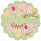 SIZZIX THINLITS ЩАНЦИ ЗА ИЗРЯЗВАНЕ -TULIPS AND BLOOMS CIRCLE