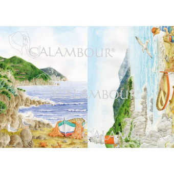 CALAMBOUR ДЕКУПАЖНА ХАРТИЯ 48/33 СМ - CO 37