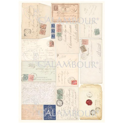 CALAMBOUR ДЕКУПАЖНА ХАРТИЯ 42,5/30,4 СМ - PAU 35