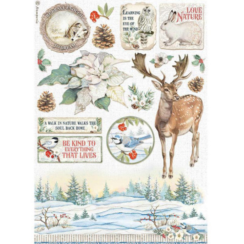 STAMPERIA DECOUPAGE RICE PAPER A4 - DFSA4585