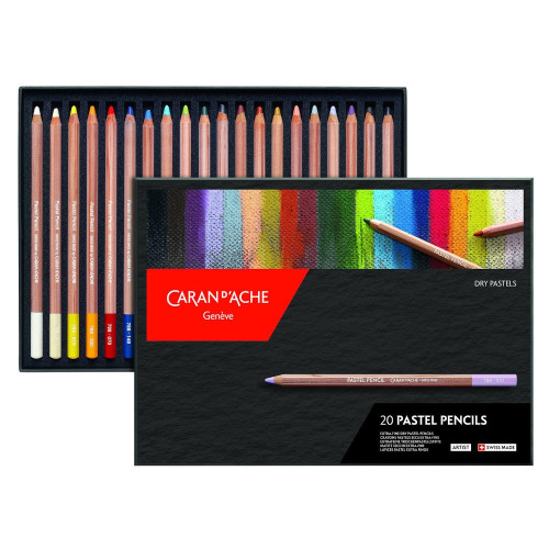 CARAN D'ACHE ПАСТЕЛНИ МОЛИВИ КОМПЛЕКТ 20 ЦВ