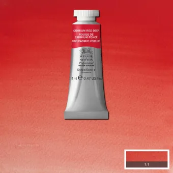 W&N АКВАРЕЛНА БОЯ PROFESSIONAL 14 МЛ - CADMIUM RED DEEP