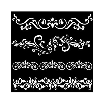 STAMPERIA MEDIA STENCIL - STENCIL 18 X 18 CM - KSTDQ-81
