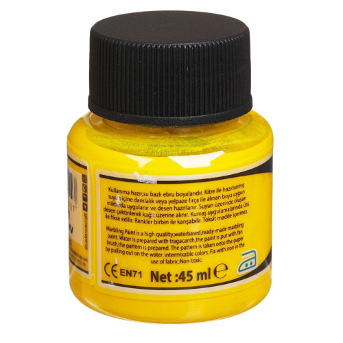CADENCE PAINT WITH MARBLE EFFECT EBRU 45 ML. - YELLOW 815