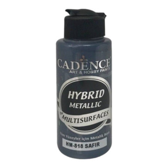 CADENCE АКРИЛНА БОЯ METALLIC HYBRID 120 МЛ. - SAPPHIRE 818